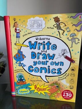 New🌈 Usborne Write and Draw your own Comics Book DIY Craft Activity